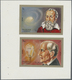 Delcampe - ** Schardscha / Sharjah: 1972, Scientists Galilei 1r. And Edison 3r. Printed Together In Sheet Form In - Sharjah