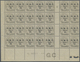 **/* Syrien: 1920, 25c. On 1c. Grey, Plate Block Of 28 From The Lower Left Corner Of The Sheet Incl. Four - Syria