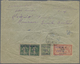 Br/ Syrien: 1921, Air Mail Violet Handstamped Issue "POSTE PAR AVION" Pair 1p./5c. Green, 5p./15c. Olive - Syrië