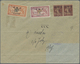 Br Syrien: 1921, Air Mail Violet Handstamped Issue "POSTE PAR AVION" Pair 1p./20c. Lilac-brown, 5p./1F. - Syrië