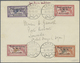 Br Syrien: 1922, Air Mail Overprinted Issue "POSTE PAR AVION" Complete Set On Cover Cancelled "DAMAS 25 - Syria