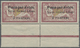 **/* Syrien: 1923, Airmails "Syrie-Grand Liban", Wide Spacing 3¾mm, 5pi. On 1fr. Red/green, Horiz. Pair, - Syria