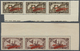 ** Syrien: 1925, Airmail Stamps 2pia. Sepia, 3pia. Brown And 10pia. Violet Brown All In Horiz. Or Vert. - Syria