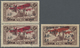 ** Syrien: 1926, War Refugee Relief, 10pi. + 5pi. Lilac-brown, Two Copies With Variety "Missing X In Au - Syrië