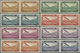 * Syrien: 1934, 10th Anniversary Of Republic, Airmails 0.50pi. To 100pi., Complete Set Of Ten Values, - Syria