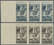 ** Syrien: 1949, Definitives 'Tel Chehab Waterfall & Damascus' Complete Set Of Four In IMPERFORATE Stri - Syria