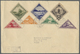 Br Tannu-Tuwa: 1935 'Landscape' Complete Set On Registered Envelope To Paris, Tied By Turan '25.III.35" - Touva