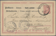 GA Thailand: 1890, Reply Part Of Germany 10 Pfg. Postal Stationery Card Sent Back To Cöln, Oblit. "BANG - Thailand