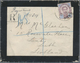Br Thailand: 1899 Registered Mouring Cover From Bangkok To Scotland Franked By 1887 24c. Violet & Blue - Thailand