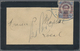 Br Thailand: 1907, 1a. On 24a. Purple/ Blue Used On Small Local Mourning Cover "Bangkok" C.d.s. In Blue - Thailand