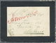 Br Thailand: 1912 Small Mourning Cover From TRANG To Milano, Italy Via Penang, Franked On The Reverse B - Thailand