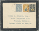 Br Thailand: 1912 Double-weight Mourning Cover From Bangkok (26.1.12) To Chicago, Ill., USA, Franked 19 - Thailand