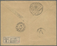 Br Thailand: 1925. Registered Air Mail Envelope (vertical Fold) Addressed To Paris Bearing SG 230-237 S - Thailand