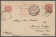 GA Thailand - Ganzsachen: 1912, 6 Satang Uprated 4 S. Postal Stationery Card Tied By "BANGKOK 2c - 19.1 - Thailand