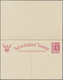 GA Thailand - Ganzsachen: 1913 Postal Stationery Cards 5s. Brown, 6s. Deep Rose And Double Card 6+6s. D - Thailand