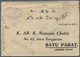 Br Thailand - Stempel: 1931.MISSENT TO BANGKOK: Cover From India Addressed To Batu Bahat, Johore State, - Thailand