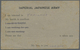 Br Thailand - Besonderheiten: 1943. Second P.O.W. Card Written From Lieutenant Moise In Camp No 4 Based - Thailand