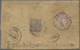 Br Tibet: 1926 Registered Cover From Phari To Kathmandu, Nepal, Franked On The Back By Tibet 2/3t. Carm - Asia (Other)