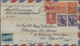 Br Tibet: 1953: Two Airmail Covers From Woodstock, VT, USA To Gyantse, Tibet Franked At Arrival By Righ - Andere-Azië