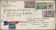 Br Tibet: 1953: Two Airmail Covers From Woodstock, VT, USA To Gyantse, Tibet Franked At Arrival By Righ - Asia (Other)