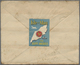 Br Tibet: 1954 Cover From The Isle Of Man To Gyantse, Tibet Franked By GB QEII. ½d. Orange Strip Of Fiv - Asia (Other)