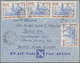 Br Vietnam-Nord (1945-1975): 1954, Airmail-envelope With 4x Dien-Bien-Phu 150 D Imperforated (pair And - Vietnam