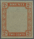 (*) Brunei: 1952, Sultan Omar Ali Saifuddin 2c. Imperforate PLATE PROOF On Transparent Ungummed Greyish- - Brunei (1984-...)