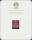 (*) Brunei: 1974, Sultan Hassanal Bolkiah 40s. Imperforate COLOUR PROOF Affixed To Official Printers Car - Brunei (1984-...)