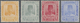 * Malaiische Staaten - Trengganu: 1941 (ca.), Sultan Suleiman Four Different UNISSUED Stamps Incl. 2c. - Trengganu