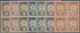 */** Brunei: 1895, Star And Local Scene Complete Set Of Ten In Blocks Of Four, Mint Hinged Or Some MNH Bu - Brunei (1984-...)