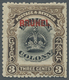 * Brunei: 1906 3c. Black & Sepia, Variety "Line Through "B" Of LABUAN", Mounted Mint, Perfs At Right S - Brunei (1984-...)