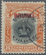 O Brunei: 1906, Labuan Stamp 8c. Black And Vermilion With Red Opt. 'BRUNEI' With Variety 'line Through - Brunei (1984-...)