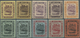 * Brunei: 1908/1922, 'Huts And Canoe' Colour Changes Set Of 20 To $25 Incl. Some Listed Shades, Mint H - Brunei (1984-...)