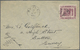 Br Brunei: 1913 Cover From Brunei To England Via Labuan, Franked By 1912 4c. Claret Tied By "BRUNEI/21/ - Brunei (1984-...)