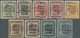 O Brunei: 1922, Malaya-Borneo Exhibition Complete Set Of 9 Fine Used (4c. Perf. Fault At Bottom), SG. - Brunei (1984-...)