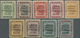 * Brunei: 1922, Malaya-Borneo Exhibition Complete Set Of 9 All With Variety 'BROKEN N', Mint Lightly H - Brunei (1984-...)