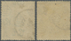 O Brunei: 1924/1933, 'Huts And Canoe' 5c. Orange And 5c. Brown Both With Variety 'RETOUCHED 5c', Very - Brunei (1984-...)