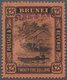 * Brunei: JAPANESE OCCUPATION: 1944, 'Huts And Canoe' $25 Black On Red With Opt. 'Imperial Japanese Go - Brunei (1984-...)