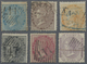 O Malaiische Staaten - Straits Settlements: 1856-64: Group Of Six Indian QV Stamps Used In Penang And - Straits Settlements