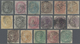 O Malaiische Staaten - Straits Settlements: 1855-67: Group Of 17 Different Indian QV Stamps Used In Si - Straits Settlements