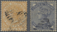 O Malaiische Staaten - Straits Settlements: 1882 QV 8c. Orange And 10c. Slate, Wmk Crown CA, Both With - Straits Settlements