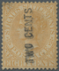 * Malaiische Staaten - Straits Settlements: 1883, TWO CENTS On 8c. Orange, DOUBLE OVERPRINT, Unused Wi - Straits Settlements