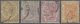 O Malaiische Staaten - Straits Settlements: 1883/1891, QV Definitives Four Different Stamps With INVER - Straits Settlements