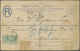 GA Malaiische Staaten - Straits Settlements: 1895. Registered Postal Stationery Envelope (faults/soiled - Straits Settlements