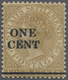* Malaiische Staaten - Straits Settlements: 1892 QV 1c. On 4c. Brown, Variety "Surcharge Double", Mint - Straits Settlements