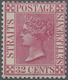 * Malaiische Staaten - Straits Settlements: 1894 QV (3c.) On 32c. Carmine-rose, Variety "SURCHARGE OMI - Straits Settlements