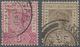 O Malaiische Staaten - Straits Settlements: 1892-99 QV 3c. Carmine-rose With "Malformed S" And 3c. Bro - Straits Settlements