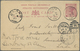 GA Malaiische Staaten - Straits Settlements: 1897, 3 C Rose-carmine QV Psc, Pre-U.P.U. Overseas Mail Us - Straits Settlements