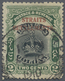 O Malaiische Staaten - Straits Settlements: 1906-07 2c. Black & Green, PERFORATED 14 Comp 12 (at Top), - Straits Settlements