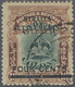 O Malaiische Staaten - Straits Settlements: 1906-07 4c. On 16c. Green & Brown, Variety "STRAITS SETTLE - Straits Settlements